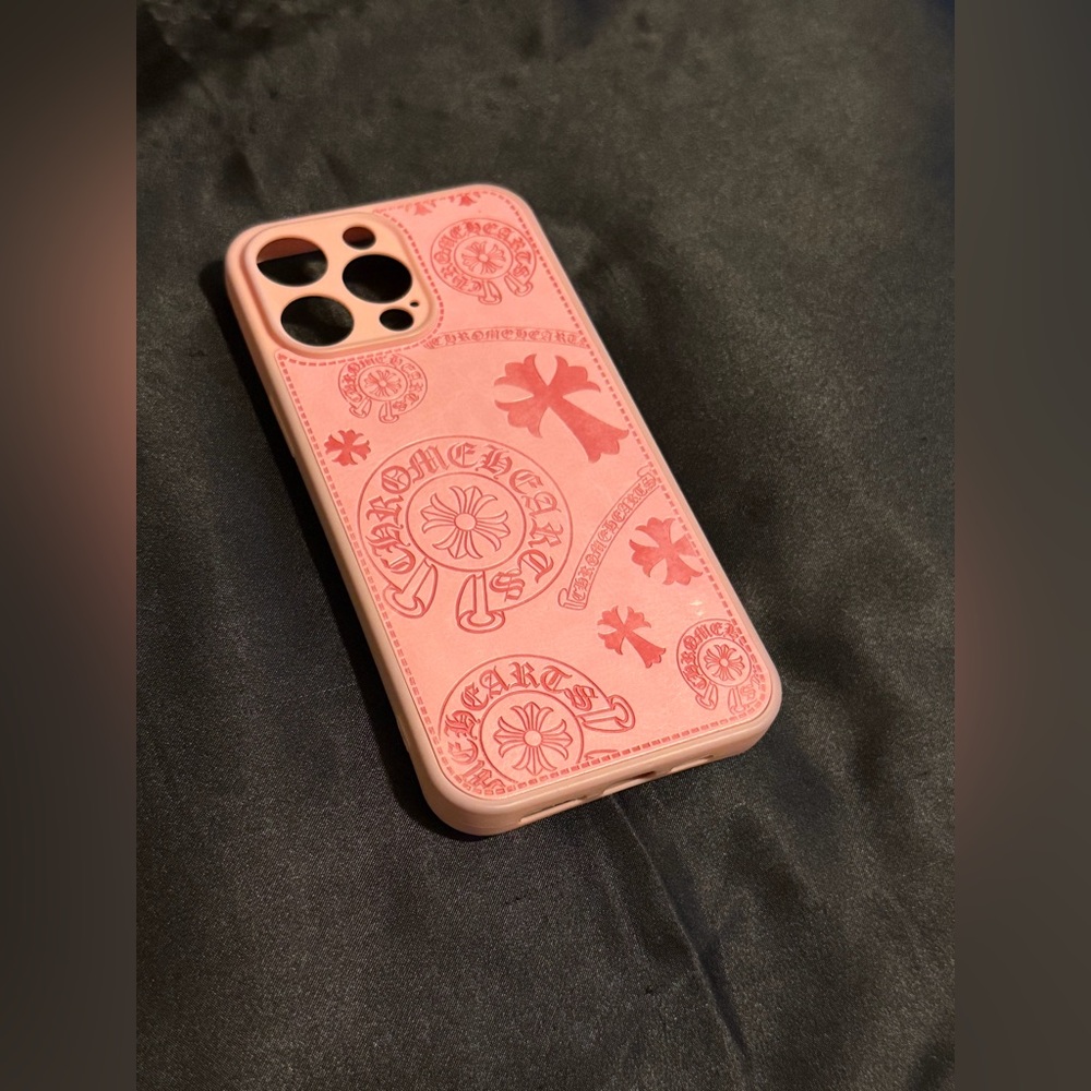 Chrome Hearts Pink Phone Case
